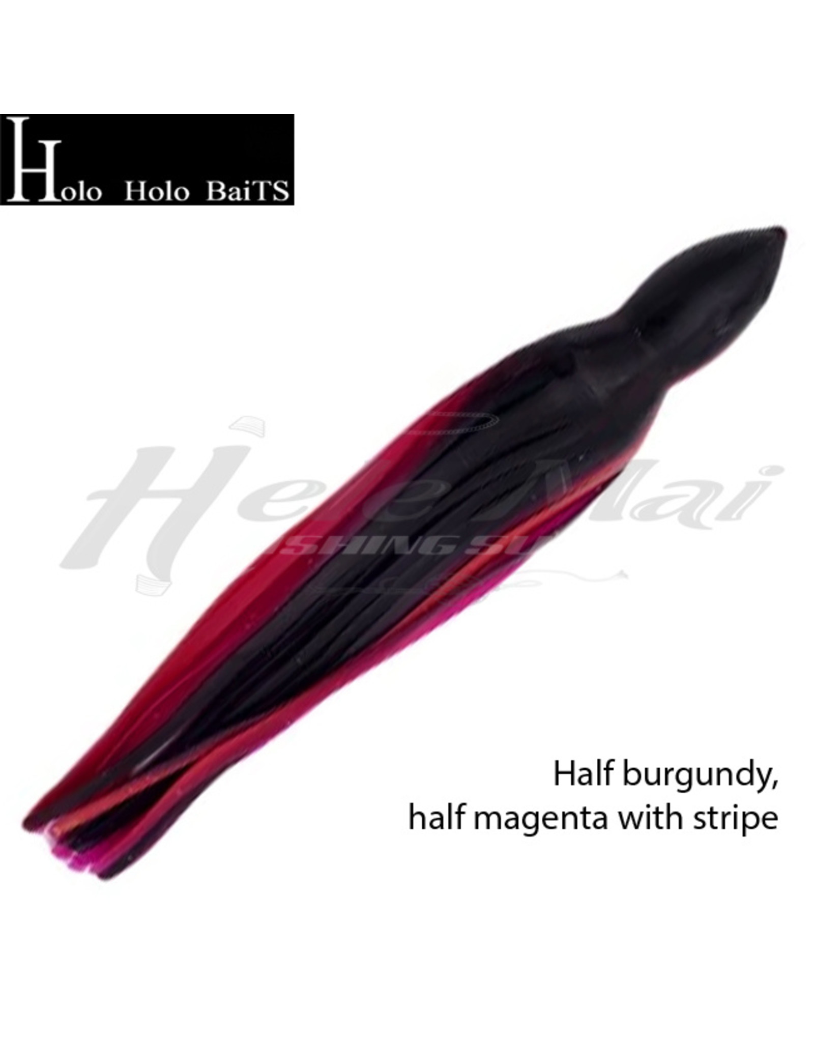 HOLO HOLO HAWAII (HHH) HHH, 9" SQUID LURE SKIRT BLACK RED #1111
