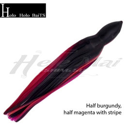 HOLO HOLO HAWAII (HHH) HHH, 9" SQUID LURE SKIRT BLACK RED #1111