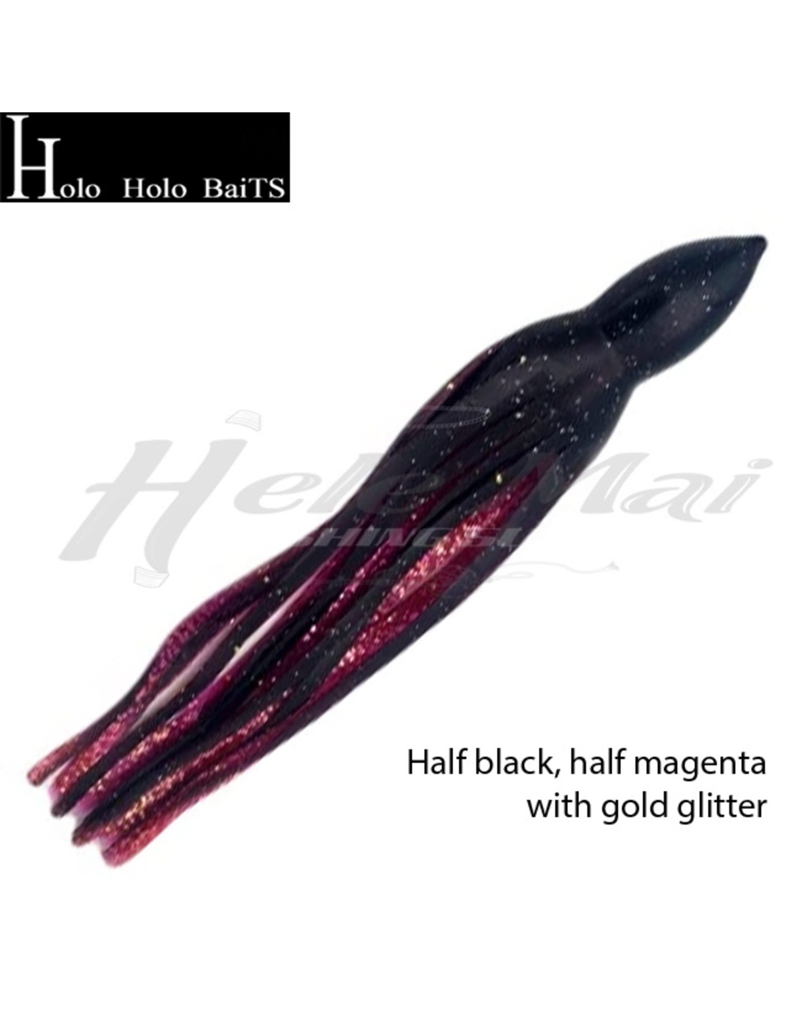 HOLO HOLO HAWAII (HHH) HH, 7" SQUID SKIRT BLACK MAVIS GLITTER 1108