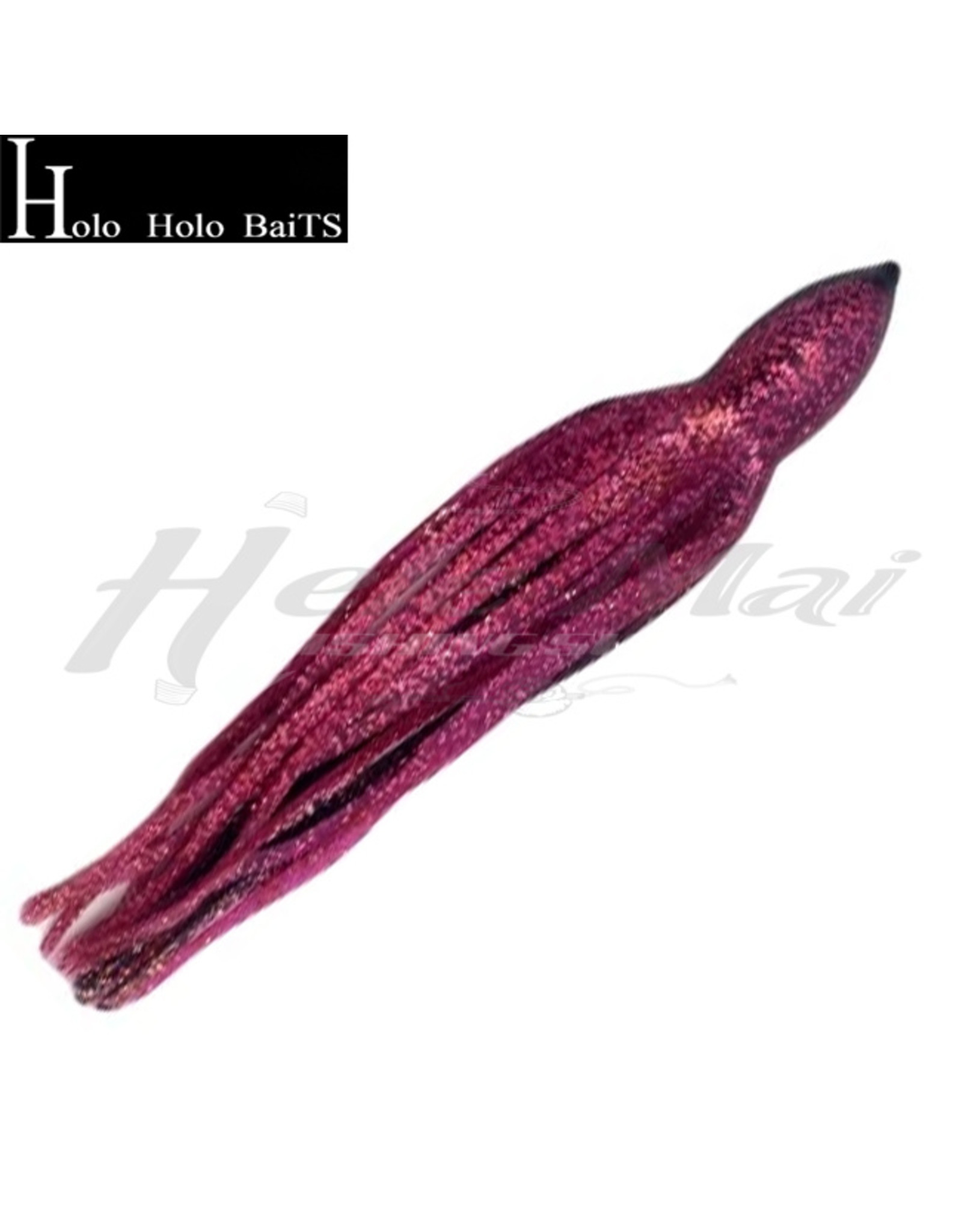 HOLO HOLO HAWAII (HHH) HHH, 9" SQUID LURE SKIRT BLACK MAVIS GLITTER #1108