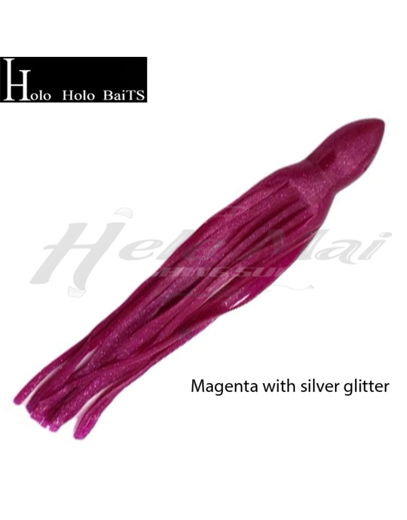 HOLO HOLO HAWAII (HHH) HHH, 9" SQUID LURE SKIRT MAVIS GLITTER PLUM PINK #1107