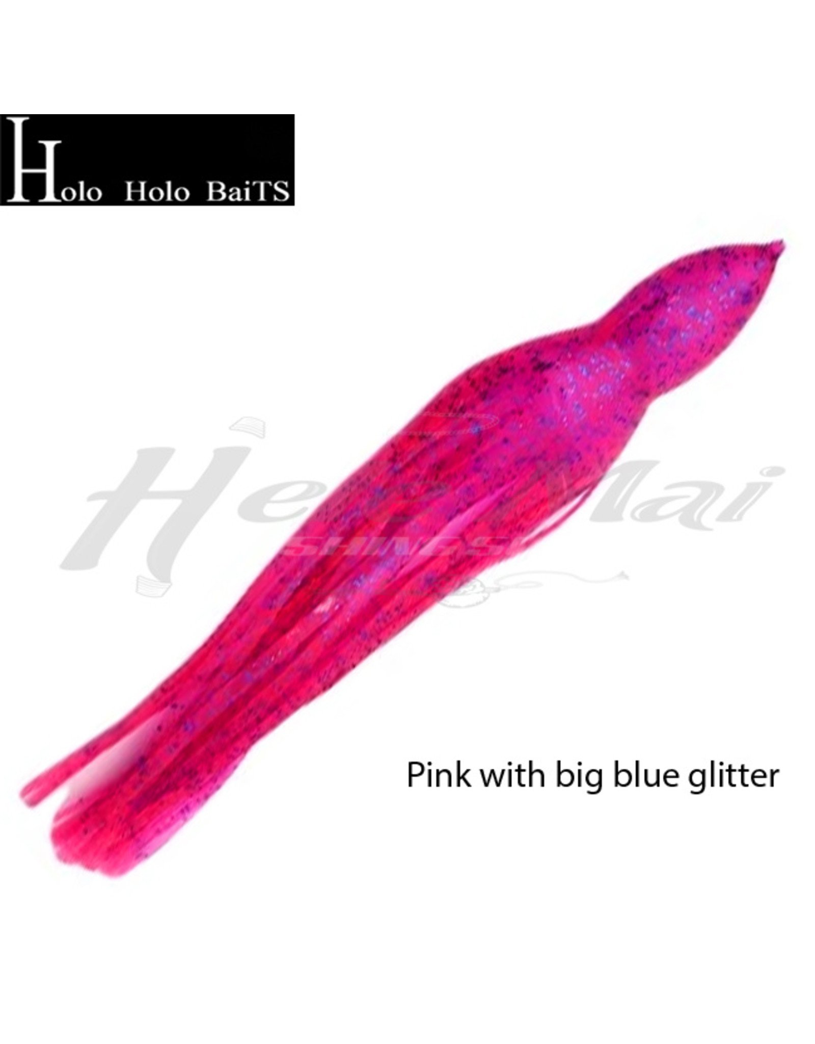 HOLO HOLO HAWAII (HHH) HHH, 9" SQUID LURE SKIRT PINK GLITTER #887