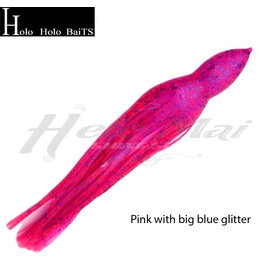 HOLO HOLO HAWAII (HHH) HHH, 9" SQUID LURE SKIRT PINK GLITTER #887