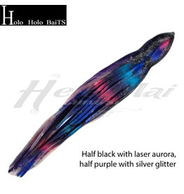 HOLO HOLO (HH) HH, 9" SQUID SKIRT RAINBOW BARS BLACK BLUE 0712