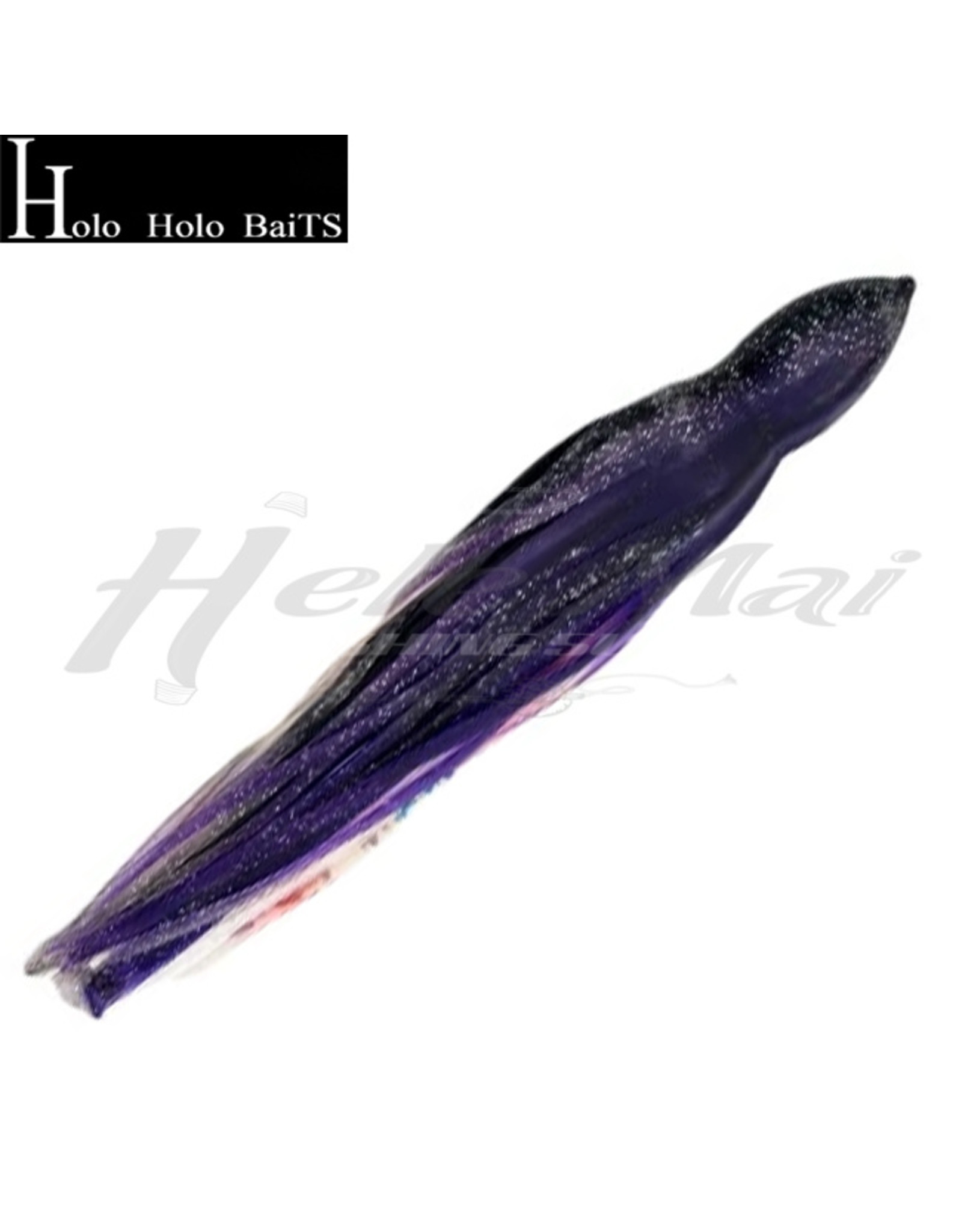 HOLO HOLO HAWAII (HHH) HHH, 7" SQUID LURE SKIRT RAINBOW BARS BLACK BLUE #712