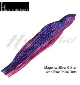 HOLO HOLO HAWAII (HHH) HHH, 7" SQUID LURE SKIRT PLUM MAVIS GLITTER #658