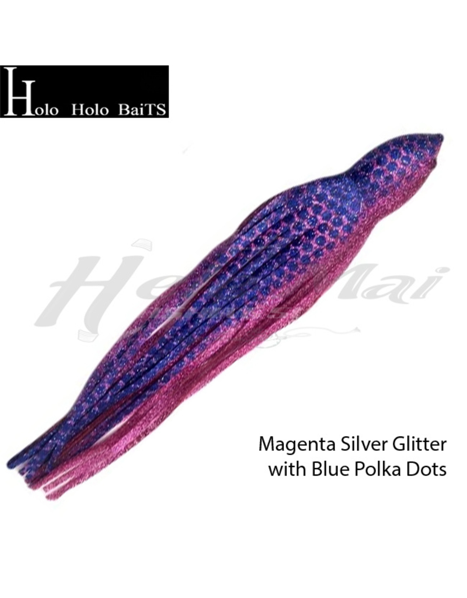 HOLO HOLO HAWAII (HHH) HHH, 9" SQUID LURE SKIRT PLUM MAVIS GLITTER #658