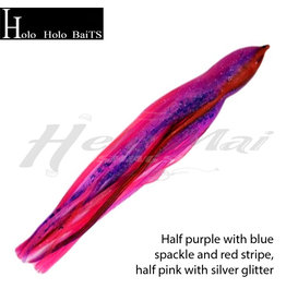 HOLO HOLO HAWAII (HHH) HHH, 9" SQUID LURE SKIRT PINK PLUM DOTS #655