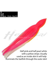 HOLO HOLO HAWAII (HHH) HHH, 7" SQUID LURE SKIRT PINK WHITE CREAMSICLE #641