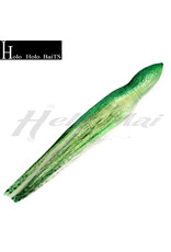 HOLO HOLO HAWAII (HHH) HHH, 7" SQUID LURE SKIRT GREEN SILVER DOTS #639
