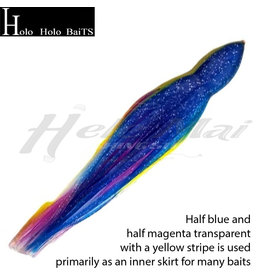HOLO HOLO Squid Skirt, 9" Blue Purple Yellow, 0636