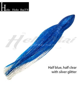 HOLO HOLO HAWAII (HHH) HHH, 9" SQUID LURE SKIRT BLUE SILVER FLASH GLITTER #628
