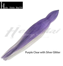 HOLO HOLO HAWAII (HHH) HHH, 7" SQUID LURE SKIRT PURPLE WHITE SILVER #148