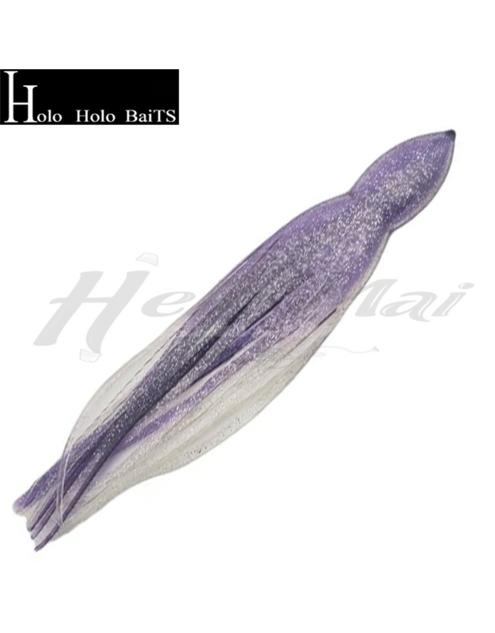 HOLO HOLO HAWAII (HHH) HHH, 9" SQUID LURE SKIRT PURPLE WHITE SILVER #148