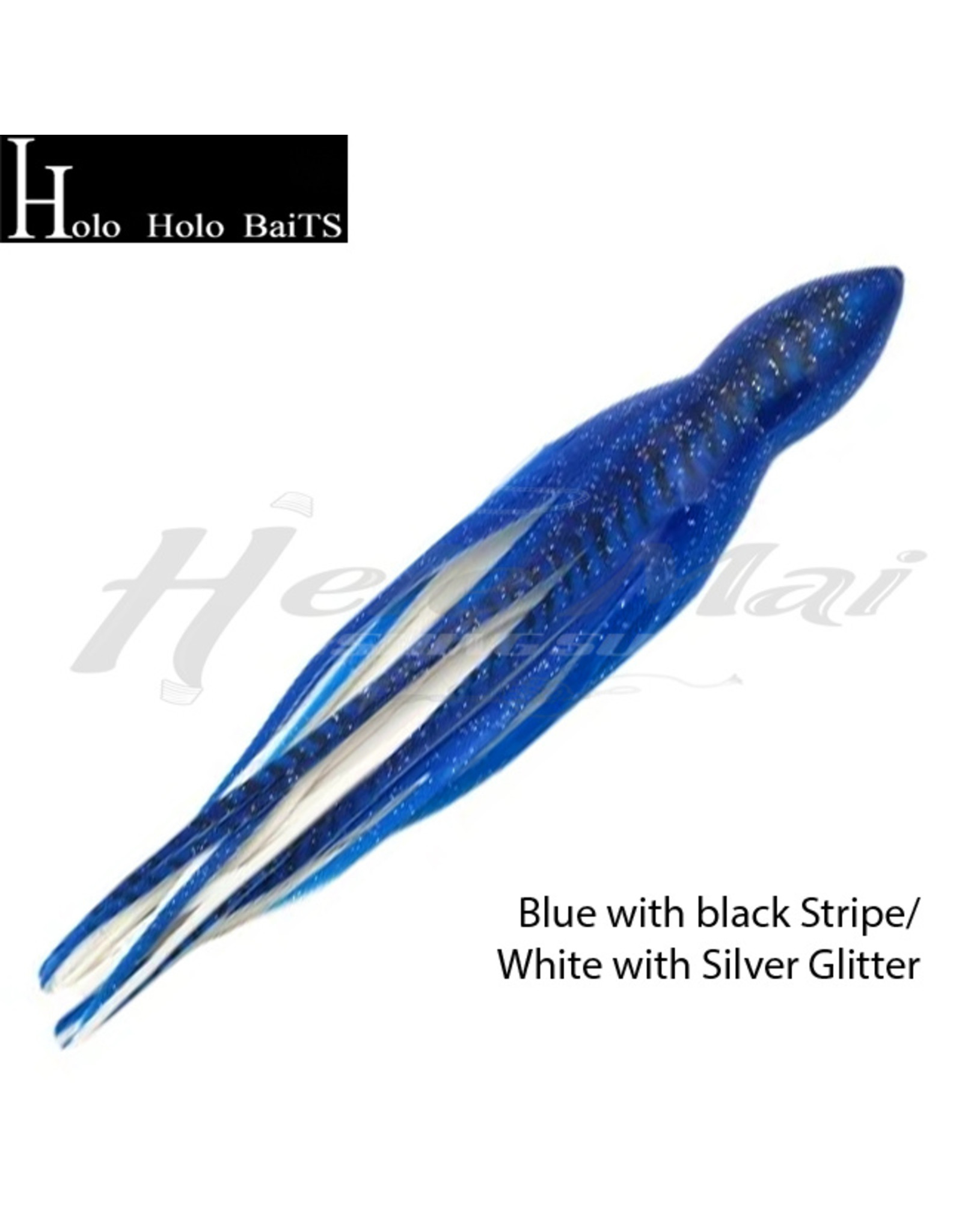HOLO HOLO HAWAII (HHH) HHH, 7" SQUID LURE SKIRT BLUE WHITE BELLY #114