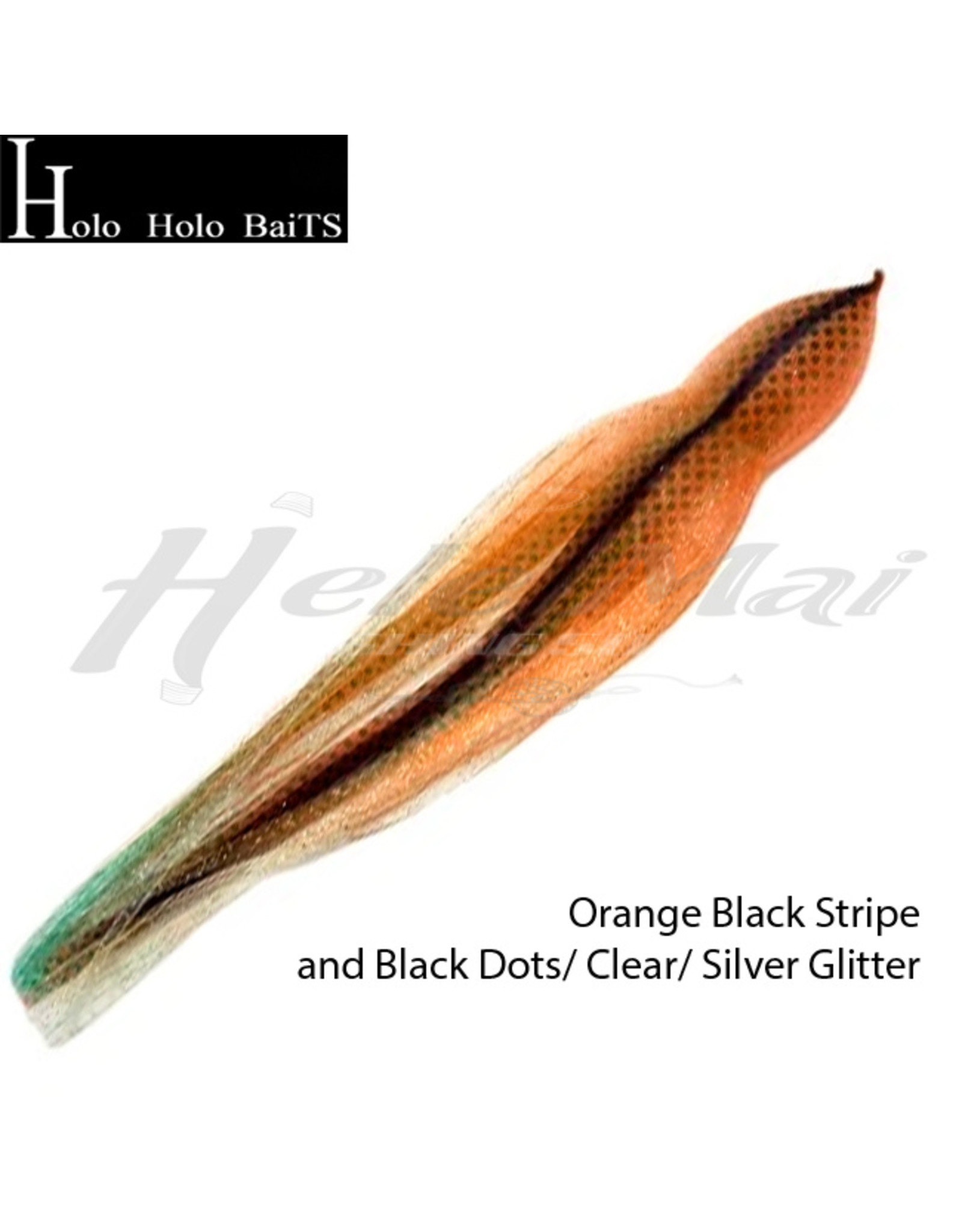 HOLO HOLO Squid Skirt, 7" Rootbeer Silver Glitter, 0109