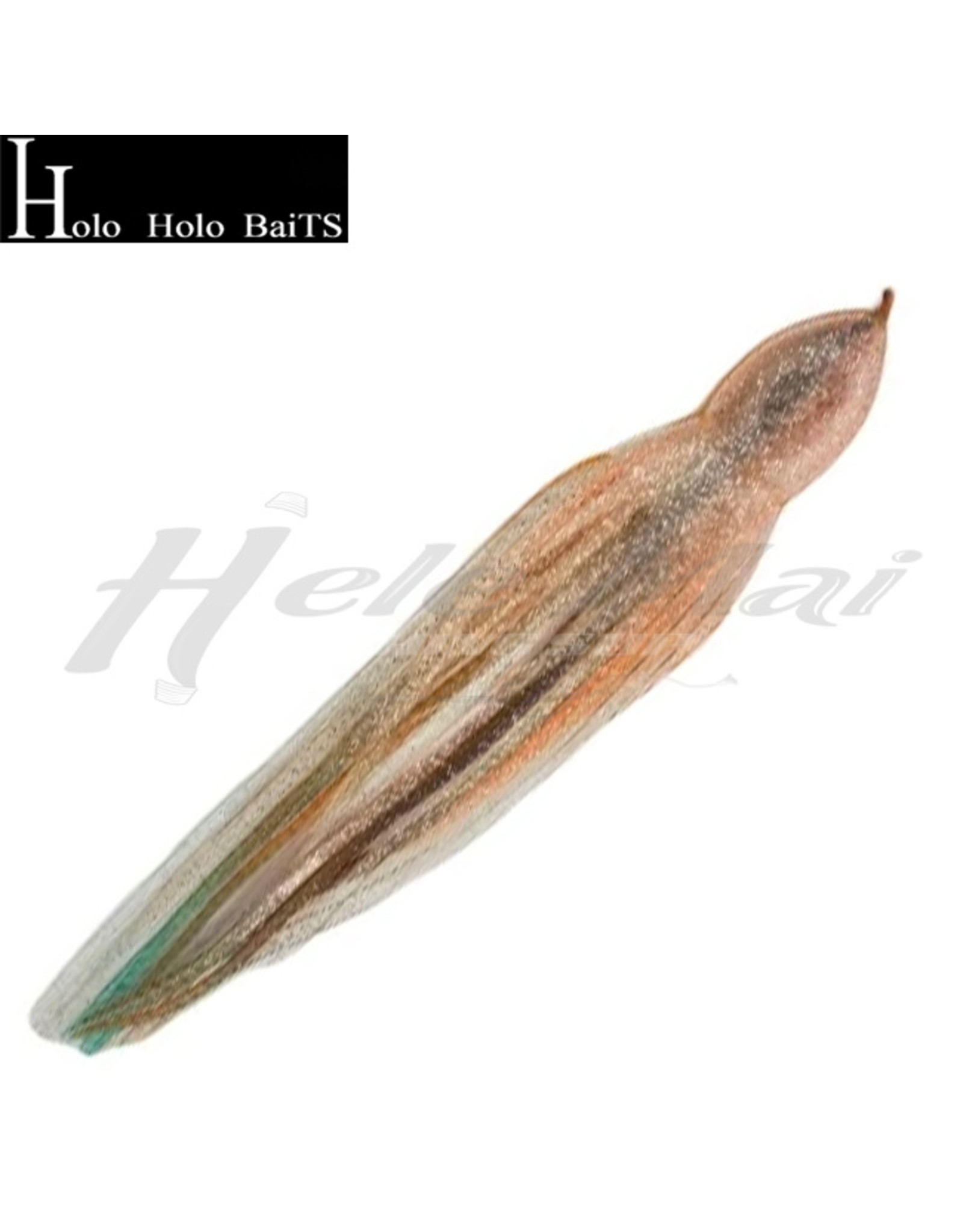 HOLO HOLO HAWAII (HHH) HHH, 9" SQUID LURE SKIRT ROOTBEER SILVER GLITTER #109