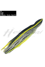HOLO HOLO HAWAII (HHH) HHH, 9" SQUID LURE SKIRT BLACK SILVER STRIPE YELLOW #010