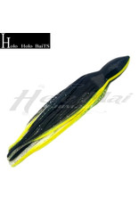 HOLO HOLO HAWAII (HHH) HHH, 7" SQUID LURE SKIRT BLACK SILVER STRIPE YELLOW #010