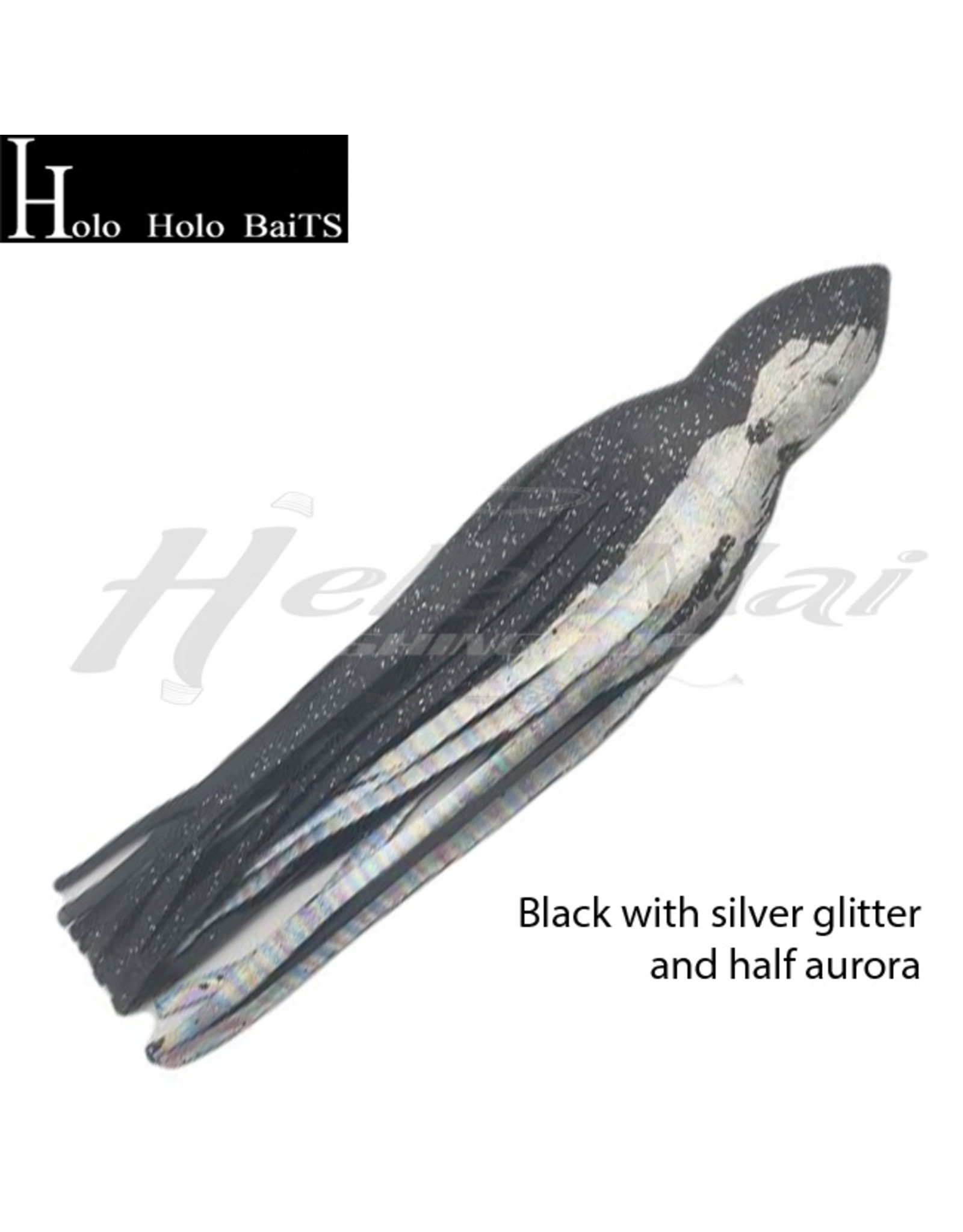 HOLO HOLO HAWAII (HHH) HHH, 9" SQUID LURE SKIRT SILVER FLASH #096