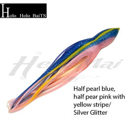 HOLO HOLO HH, 9" SQUID SKIRT BLUE PINK YELLOW BLACK GLITTER 1478