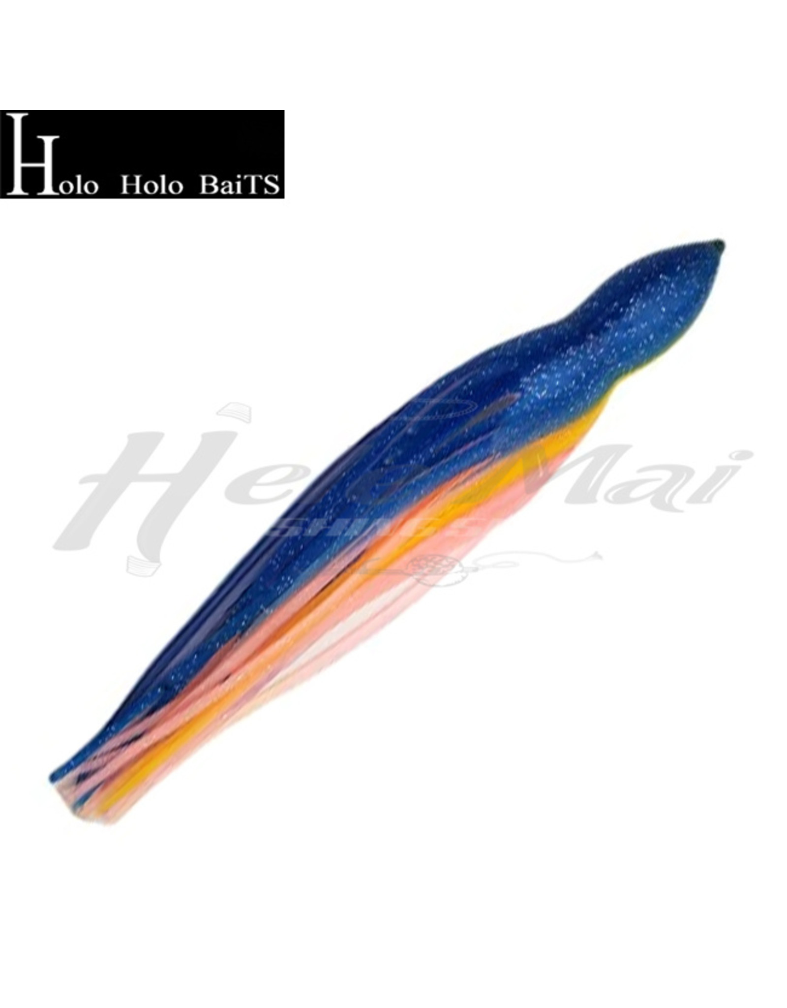 HOLO HOLO HAWAII (HHH) HHH, 9" SQUID LURE SKIRT BLUE PINK YELLOW BLACK GLITTER #1478