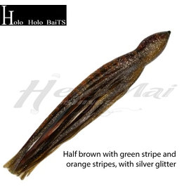 HOLO HOLO HAWAII (HHH) HHH, 9" SQUID LURE SKIRT ROOTBEER #672