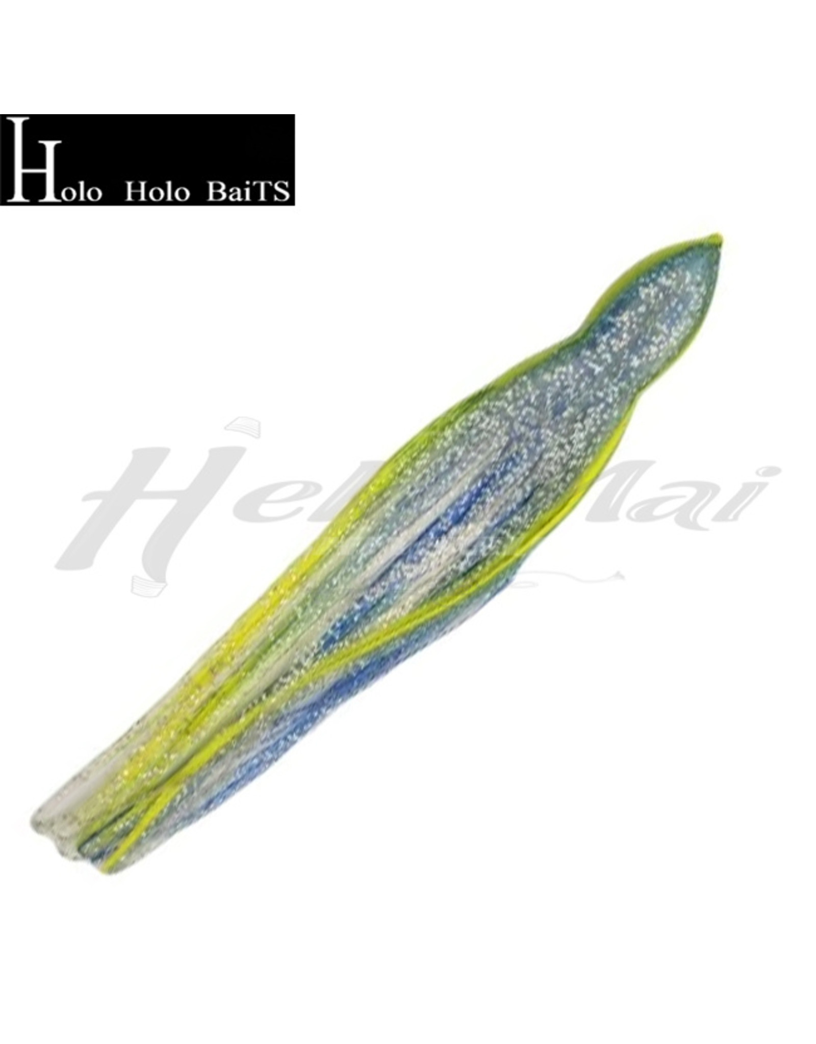 HOLO HOLO HAWAII (HHH) HHH, 7" SQUID LURE SKIRT BLUE SILVER YELLOW STRIPE #012