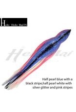 HOLO HOLO HAWAII (HHH) HHH, 9" SQUID LURE SKIRT SALMON BLUE STRIPE #008