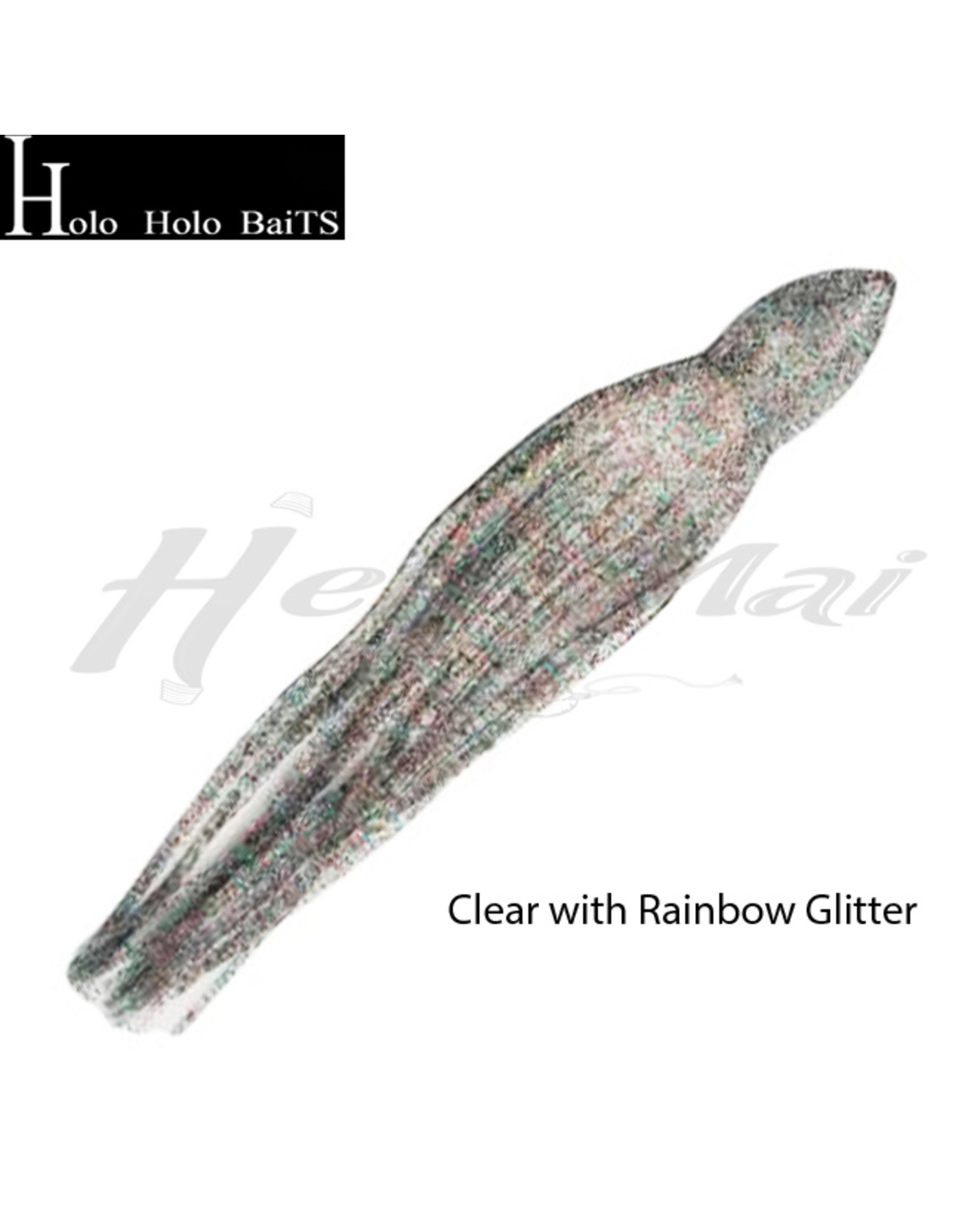 HOLO HOLO Squid Skirt, 7" Silver Glitter, 004