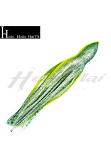 HOLO HOLO HAWAII (HHH) HHH, 7" SQUID LURE SKIRT FROG GREEN DOTS #005