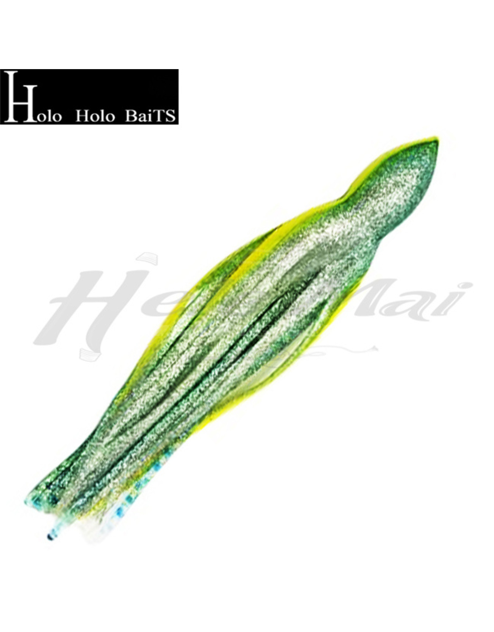 HOLO HOLO HAWAII (HHH) HHH, 9" SQUID LURE  SKIRT FROG GREEN DOTS #005