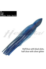 HOLO HOLO HAWAII (HHH) HHH, 9" SQUID LURE SKIRT BLUE SILVER GLITTER #001