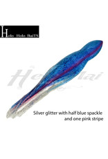 HOLO HOLO HAWAII (HHH) HHH, 7" SQUID LURE SKIRT SILVER GLITTER BLUE PINK #1473