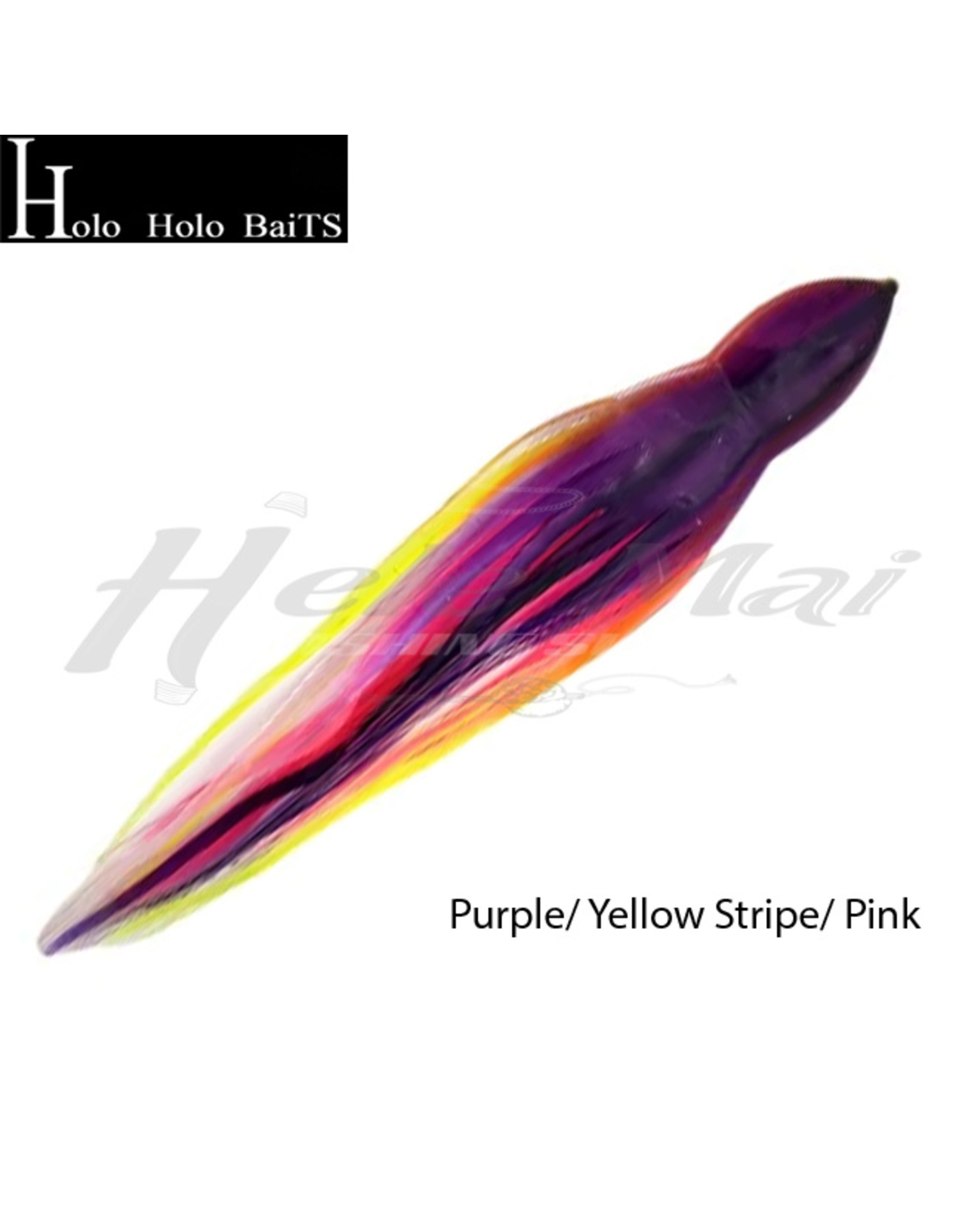HOLO HOLO HAWAII (HHH) HHH, 7" SQUID LURE SKIRT PURPLE YELLOW PINK TL623