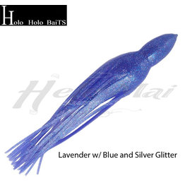 HOLO HOLO HAWAII (HHH) HHH, 7" SQUID LURE SKIRT PURPLE BLUE GLITTER HOLO G22