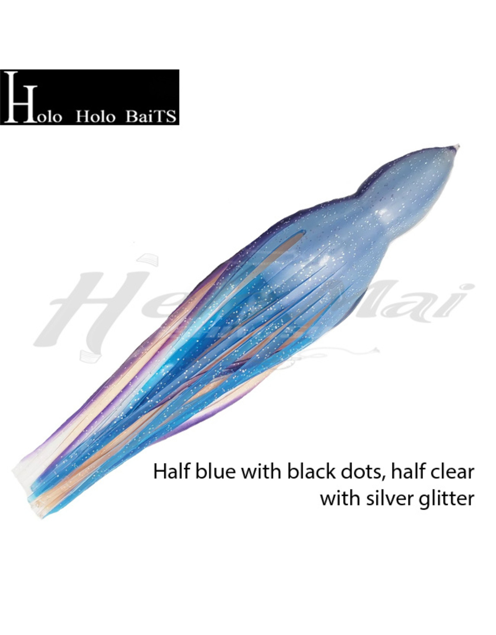 HOLO HOLO HAWAII (HHH) HH, 9" SQUID SKIRT BLUE SALMON PURPLE GLITTER SM1-6B