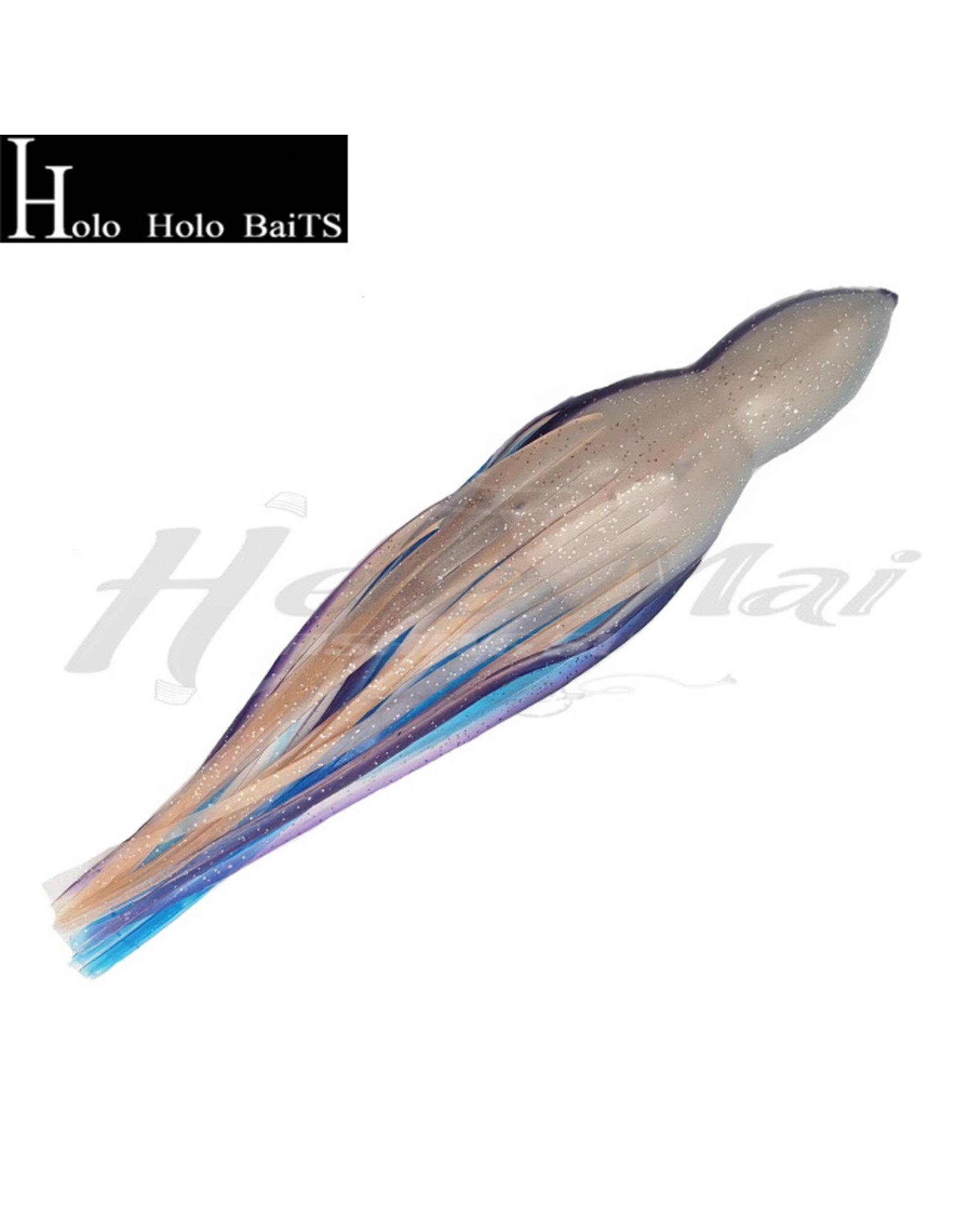 HOLO HOLO HAWAII (HHH) HHH, 9" SQUID LURE SKIRT BLUE SALMON PURPLE STRIPE SM1-6B