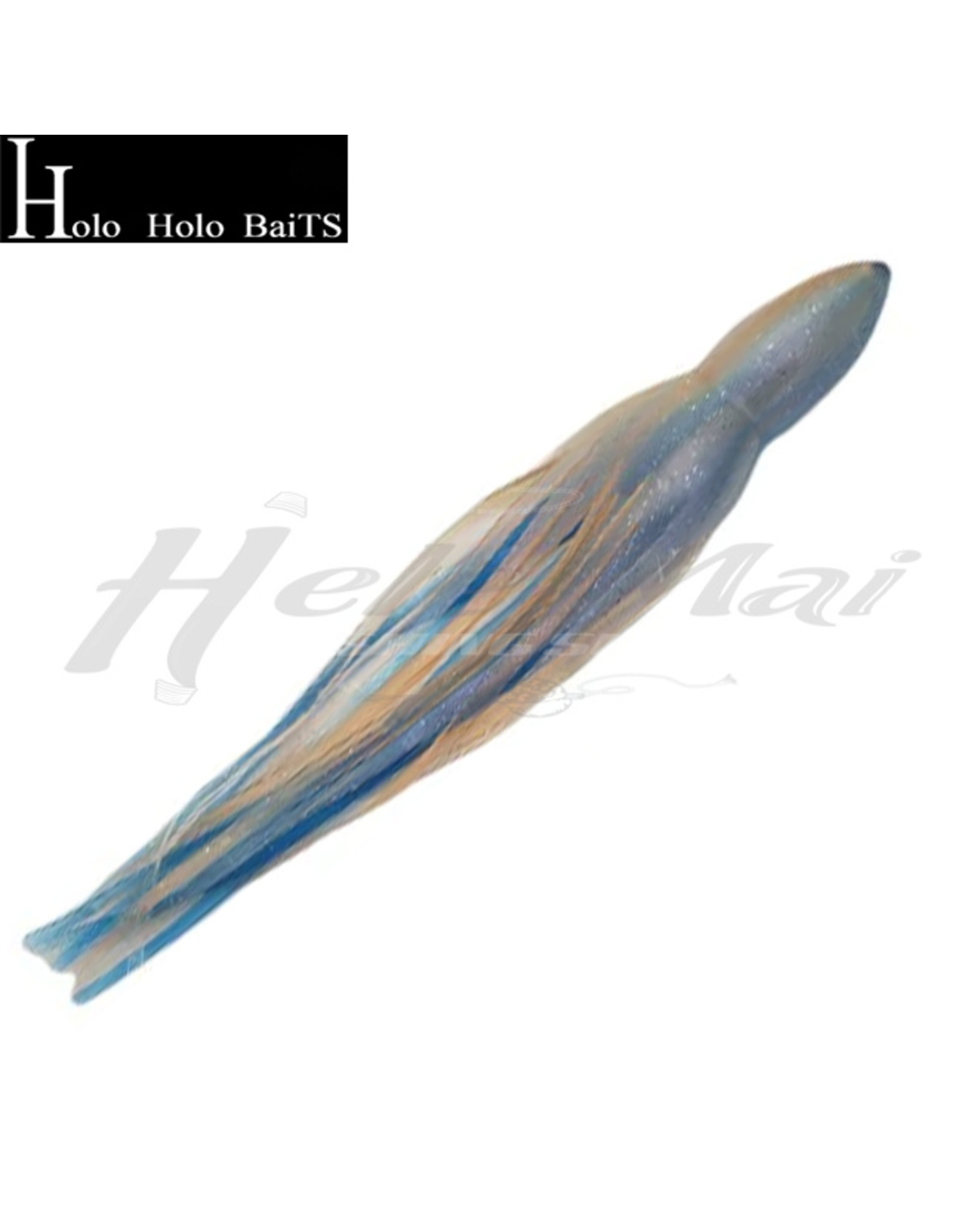 HOLO HOLO HAWAII (HHH) HHH, 7" SQUID LURE SKIRT PURPLE HAZE BLUE SALMON PURPLE SILVER GLITTER
