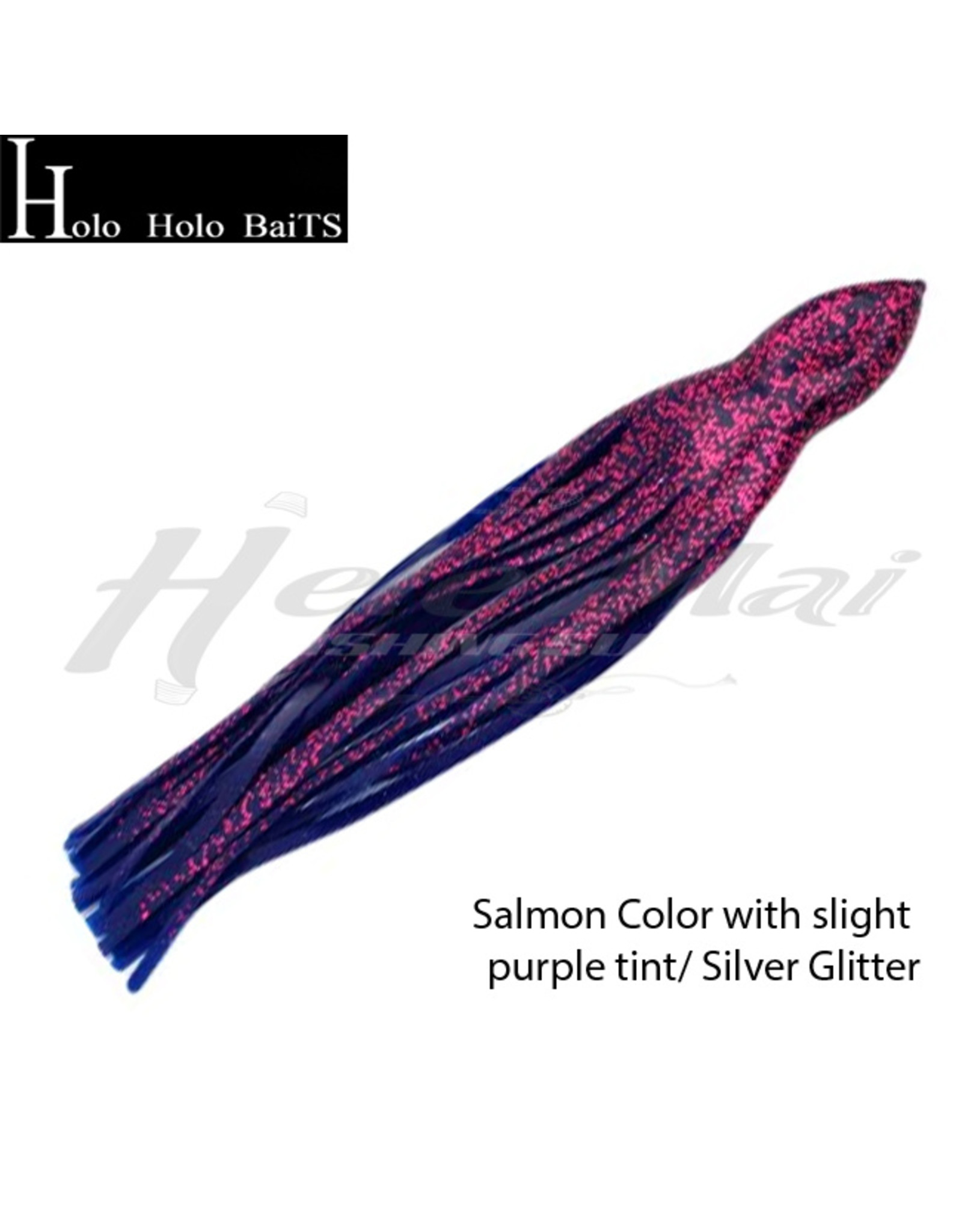 HOLO HOLO HAWAII (HHH) HHH, 9" SQUID LURE SKIRT PURPLE BLUE GLITTER HOLO 2
