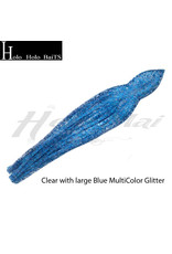 HOLO HOLO HAWAII (HHH) HHH, 9" SQUID LURE SKIRT ICE BLUE CLEAR BLUE SILVER GLITTER HOB