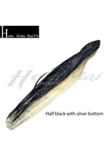 HOLO HOLO HAWAII (HHH) HHH, 7" SQUID LURE SKIRT BLACK SILVER GLITTER #629