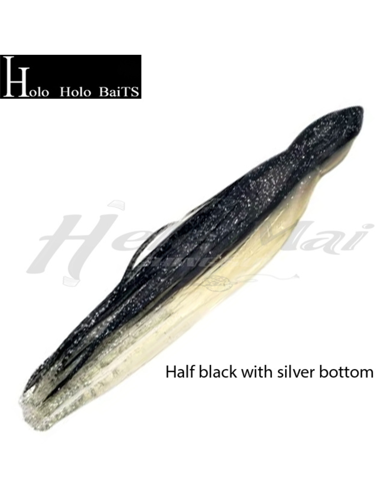 HOLO HOLO HAWAII (HHH) HH, 7" SQUID SKIRT BLACK SILVER GLITTER 0629