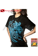 HAMMERHEAD SPEARGUNS (HHS) HHS, TRIBAL HE'E VS PUHI HQ T-SHIRT SHORT BLACK