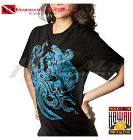 HAMMERHEAD SPEARGUNS (HHS) HHS, TRIBAL HE'E VS PUHI HQ T-SHIRT SHORT BLACK