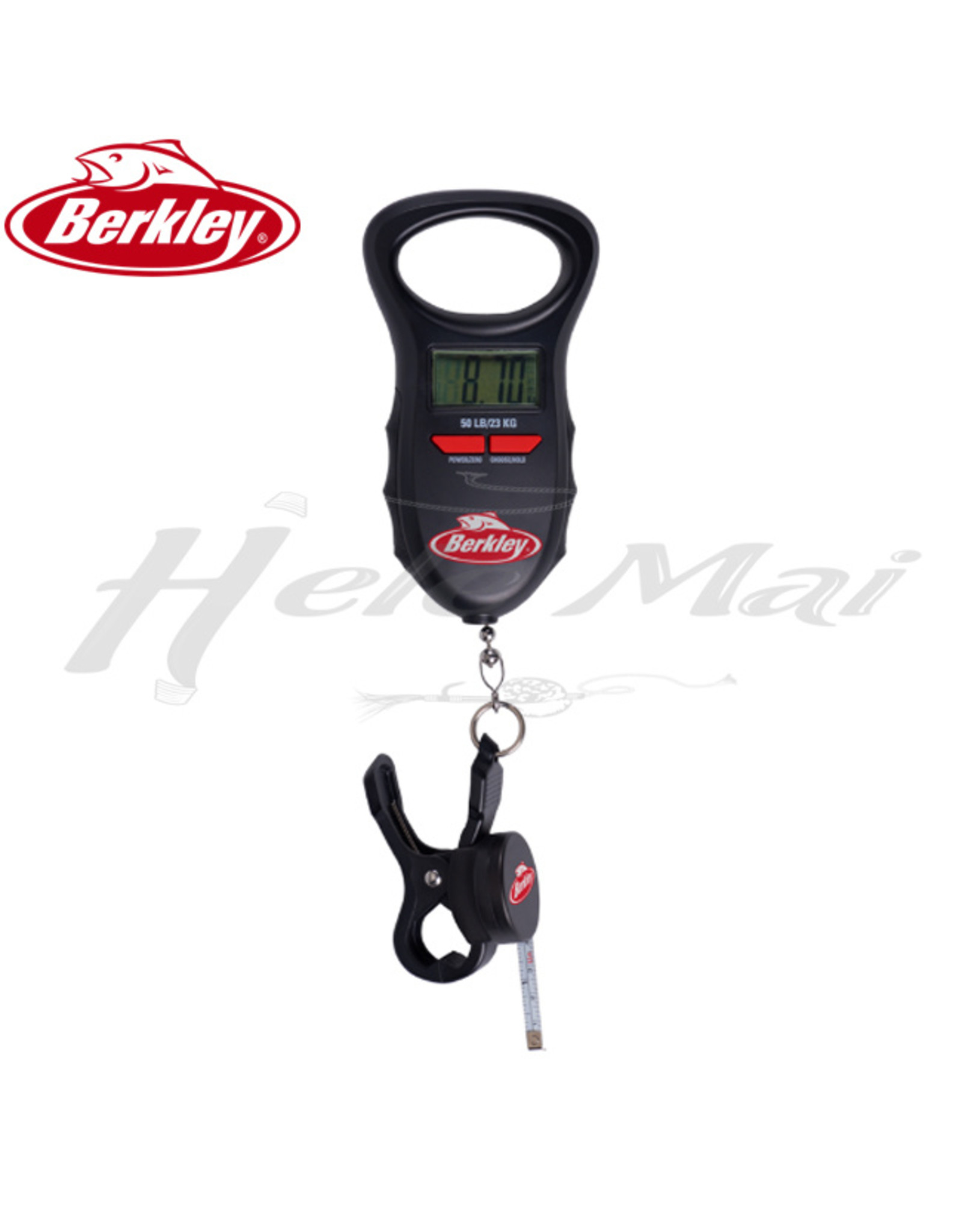BERKLEY Portable Digital Scale with Tape, BCMDFS50T, 50#