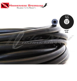 HAMMERHEAD SPEARGUNS (HHS) HHS, 3-PRONG RUBBER BLACK PER FOOT