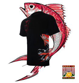 HAMMERHEAD SPEARGUNS (HHS) HHS, KATAKANA ONAGA BLACK T-SHIRT