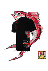 HAMMERHEAD SPEARGUNS (HHS) HHS, KATAKANA ONAGA BLACK T-SHIRT