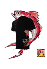 HAMMERHEAD SPEARGUNS (HHS) HHS, KATAKANA ONAGA BLACK T-SHIRT